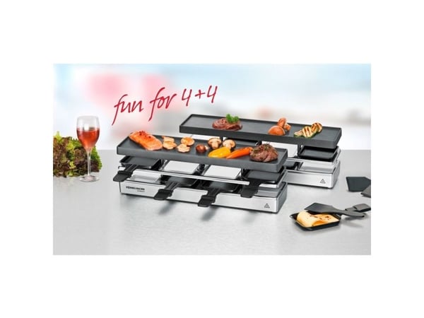 Rommelsbacher RC 1600, 8 person(er), Aluminium, 2 zone(s), Svart, Sølv, Rektangulær, Status