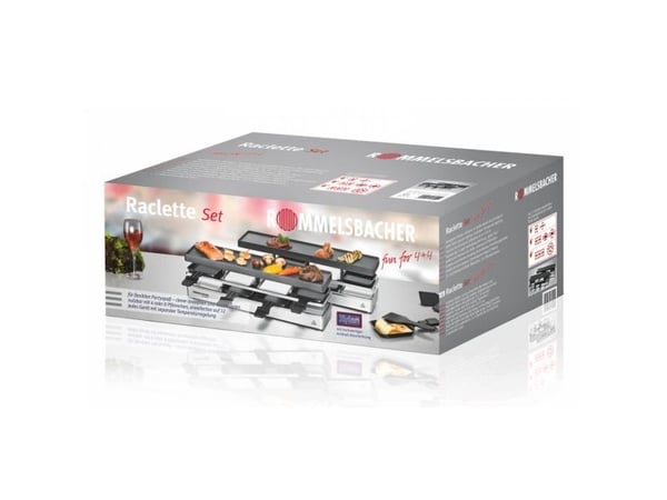 Rommelsbacher RC 1600, 8 person(er), Aluminium, 2 zone(s), Svart, Sølv, Rektangulær, Status