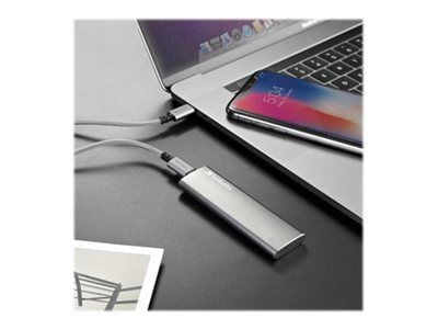 Verbatim Vx500 - SSD - 480 GB - ekstern (bærbar) - USB 3.1 Gen 2 (USB-C kontakt) - romgrå
