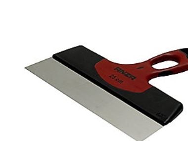 Anza bredspackel 25 cm – rostfri finsandspackel i stål, 2-komponent, bekvämt grepp