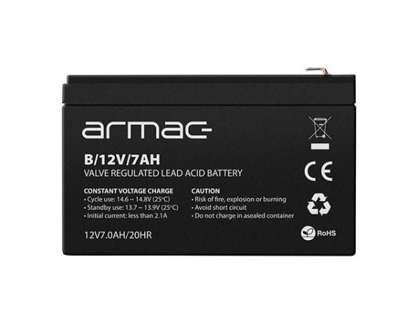 Armac - UPS-batteri - 1 x batteri - ventilregulert blysyre (VRLA) - 7 Ah