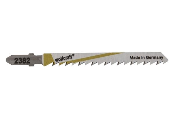 wolfcraft GmbH 2382000, Stikksagblad, MDF, Plast, Kryssfiner, Mykt tre, Trekjernen kryssfinér, High Carbon Steel (HCS), 7,5 cm, 4 mm, 10 cm