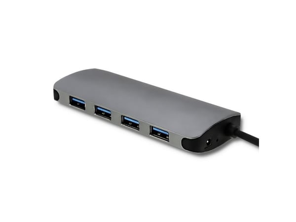 Qoltec - Hub - 4 x SuperSpeed USB 3.0 - stasjonær