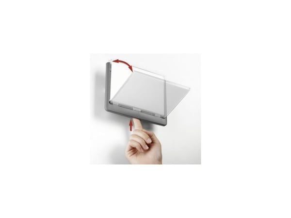 Dørskilt Durable CLICK SIGN 149x148.5 mm grå