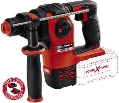 Einhell HEROCCO, Sort, Rød, 2 cm, 2,2 J, 5500 bpm, Batteri, 18 V - SOLO
