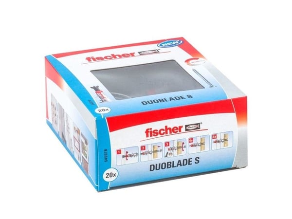 Fischer DUOBLADE S, Ekspansjonsanker, Betong, Grå, 4,4 cm, 5 cm, 20 stykker