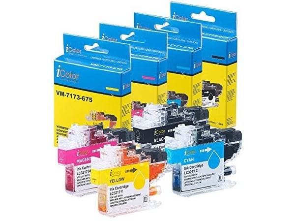 Peach PI500-238, Sort, Cyan, Fiolblå, Gult, 15 ml, 9 ml, 4 stykker, 550 sider, Multipakke