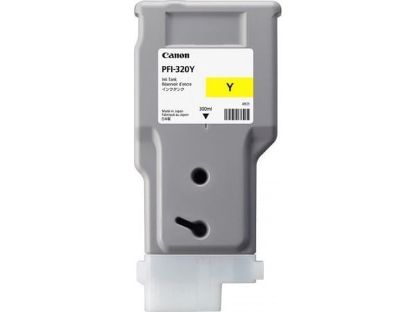 Canon PFI-320Y, Keltainen, Väriainepohjainen muste, 300 ml, 1 kpl