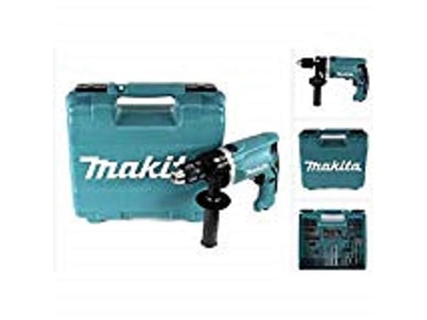 Makita HP1631KX3 - Hammerbor - 710 W - 1 hastighet - nøkkelfri borhylse 13 mm