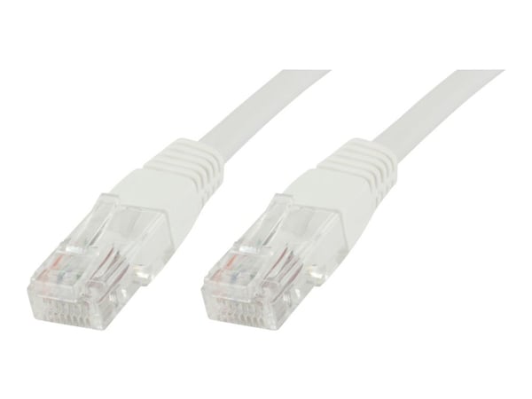 MicroConnect - Nettverkskabel - RJ-45 (hann) til RJ-45 (hann) - 10 m - UTP - CAT 5e - hvit