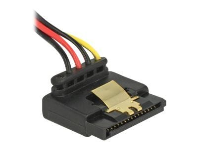 Delock - Strømadapter - SATA-strøm (P) låst til SATA-strøm (R) metallklips - 3.3 / 5 / 12 V - 15 cm