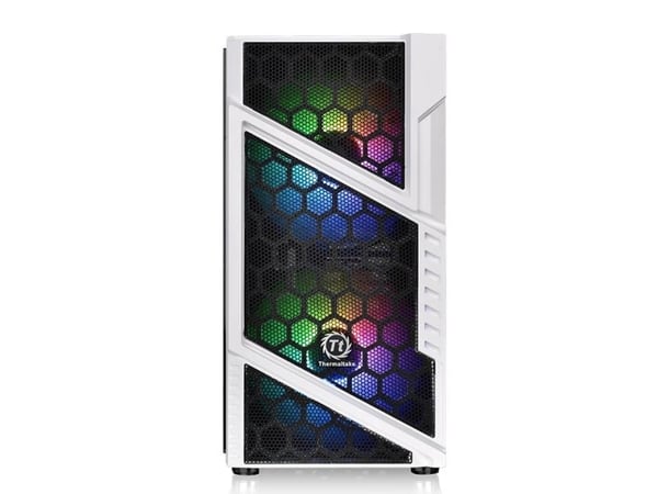 Thermaltake Commander C31 TG Snow - ARGB Edition - tower - ATX - sidepanel med vindu (herdet glass) - ingen strømforsyning (PS/2) - hvit - USB/lyd