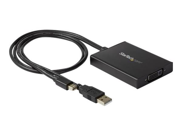StarTech Mini DisplayPort to Dual-Link DVI Adapter - USB Powered - Dual Link Connectivity - Black - DVI Active Display Converter (MDP2DVID2) - Vide...