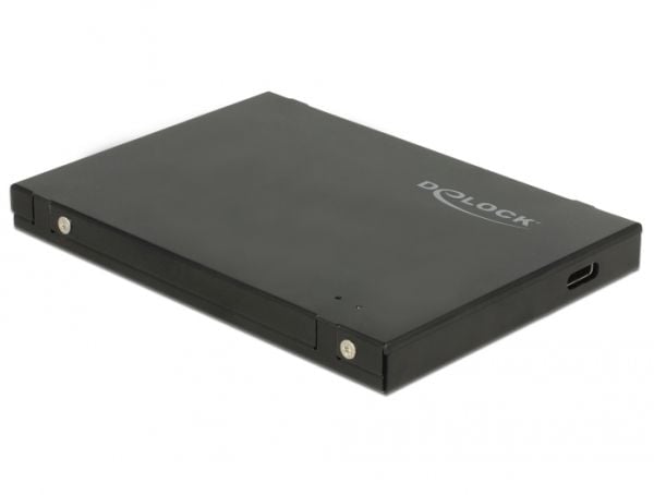 DeLOCK 42609, SSD-kotelo, M.2, PCI Express, 10 Gbit/s, USB-liitettävyys, Musta