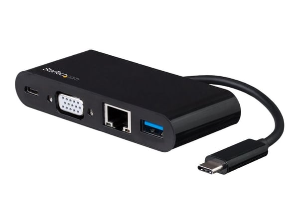 Startech USB C Multiport Adapter, Mini USB-C Dock with Single Monitor VGA 1080p Video, 60W Power Delivery Passthrough, USB 3.1 Gen 1 Type-A 5Gbps, ...