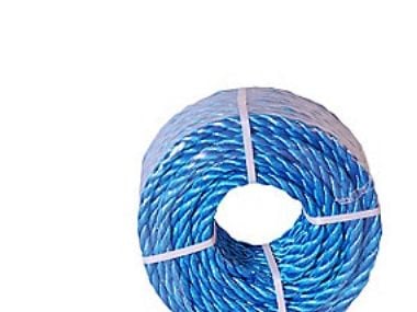 Roliba polyreb blå 10 mm - 3-slået minirulle 20 meter