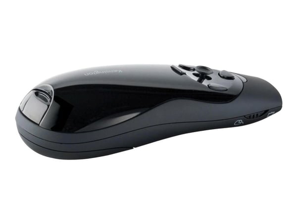 Kensington Presenter Expert Red Laser with Cursor Control - Presentasjonsfjernstyring - radio - svart