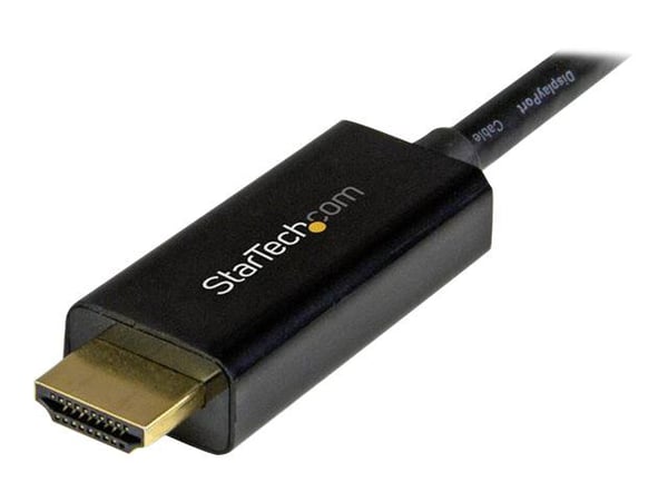 StarTech.com Mini DisplayPort to HDMI Adapter Cable - mDP to HDMI Adapter with Built-in Cable - Musta - 3 m (10 ft.) - Ultra HD 4K 30Hz (MDP2HDMM3M...