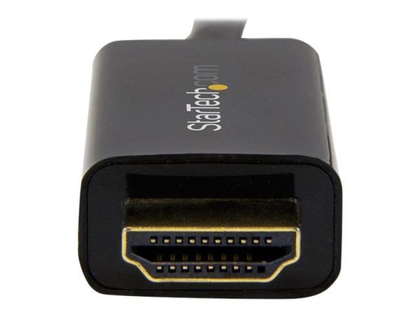 Startech Mini DisplayPort to HDMI Adapter Cable - mDP to HDMI Adapter with Built-in Cable - Black - 3 m (10 ft.) - Ultra HD 4K 30Hz (MDP2HDMM3MB) -...