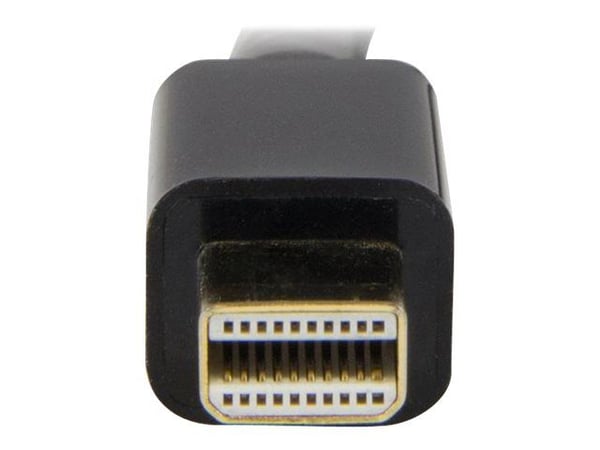 Startech Mini DisplayPort to HDMI Adapter Cable - mDP to HDMI Adapter with Built-in Cable - Black - 3 m (10 ft.) - Ultra HD 4K 30Hz (MDP2HDMM3MB) -...