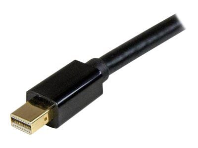 Startech Mini DisplayPort to HDMI Adapter Cable - mDP to HDMI Adapter with Built-in Cable - Black - 3 m (10 ft.) - Ultra HD 4K 30Hz (MDP2HDMM3MB) -...