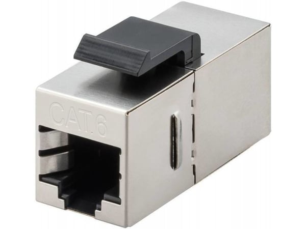 MicroConnect - Modulaarinen sisäkappale - RJ-45 - musta, hopea