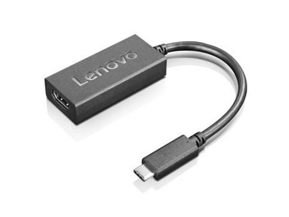 Lenovo - Video adapter - DisplayPort hann til HDMI hunn - 22.5 cm - svart - 4K-støtte