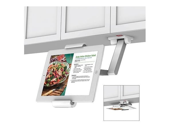 Barkan Tablet Holder 7-12" Swivel Wall Mount Undershelf Adjustable (säädettävä)