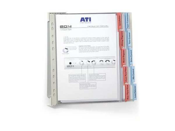 Durable 569100, A4, Polyvinylklorid (PVC), Assorterte farger, 20 ark, 73 mm, 322 mm