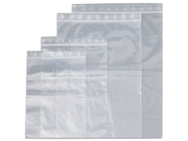 Lynlåspose, Master'in Performance, 50 µm 350 x 450 mm, LD-PE, transparent Uden tryk, Lynlåslukning k