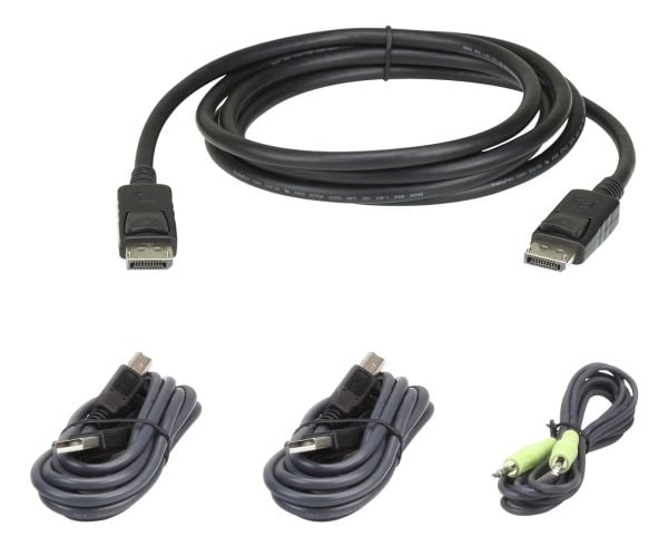 ATEN - Tastatur / video / musekabelsett (KVM) - TAA-samsvar - for ATEN CS1182DP4C, CS1184DP4C