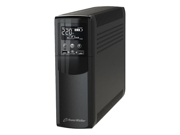PowerWalker VI 600 CSW, Interaktivt indgangsstik, 0,6 kVA, 360 W, Sine, 170 V, 280 V