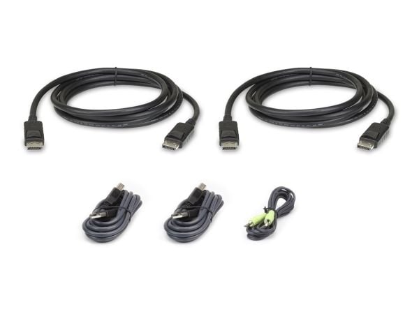 ATEN 2L-7D02UDPX5 - Tastatur / video / musekabelsett (KVM) - TAA-samsvar - for ATEN CS1144DP4C, CS1148DP4, CS1148DP4C