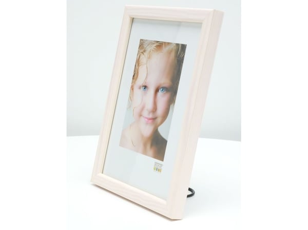Deknudt S41JL1, Enkel bilderamme, Tre, Hvit, Bord, 21 x 29,7 cm, Rektangulær