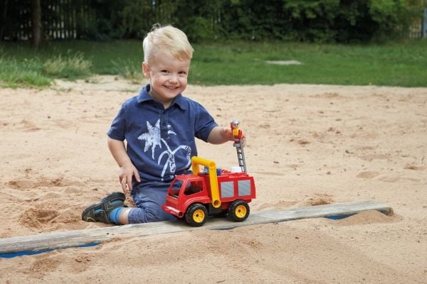 Lena 04155, Truck, Fire truck, 3 år, Plast, Sort, Grå, Rød, Gult