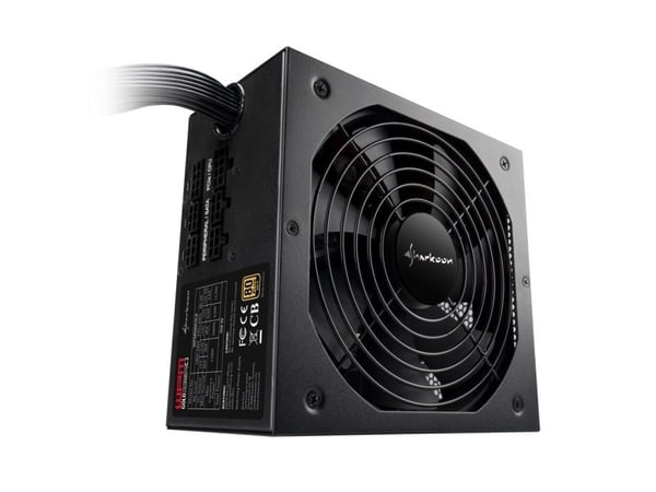 Sharkoon WPM Gold ZERO 550 - Strømforsyning (intern) - ATX12V 2.3 - 80 PLUS Gold - AC 100-240 V - 550 Watt - aktiv PFC - sort