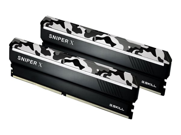 G.Skill SNIPER X Series - Urban Camo - DDR4 - sats - 32 GB: 2 x 16 GB - DIMM 288-pin - 3200 MHz / PC4-25600 - CL16 - 1.35 V - ej buffrad - icke ECC...