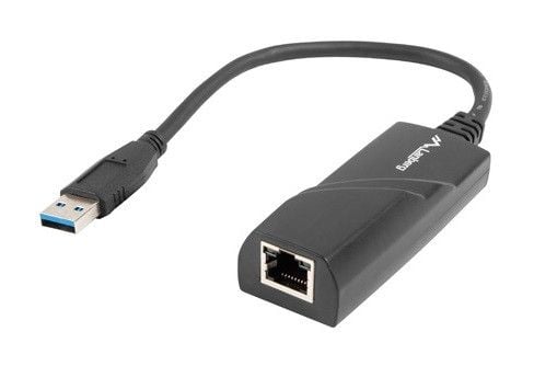 Lanberg NC-1000-01 - Nettverksadapter - USB 3.0 - Gigabit Ethernet - svart