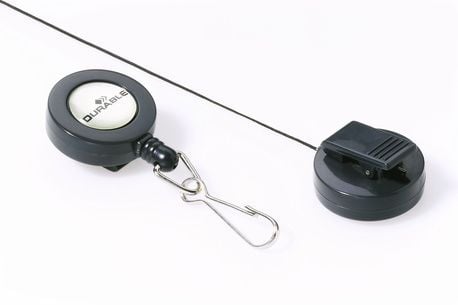 Durable 8221-58, Uttrekkbar merkesnelle, Sort, 10 stykker, 85 cm