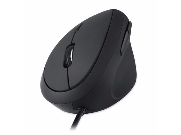 Perixx PERIMICE-519, Oikeakätinen, Optinen, USB A-tyyppi, 1600 DPI, Musta