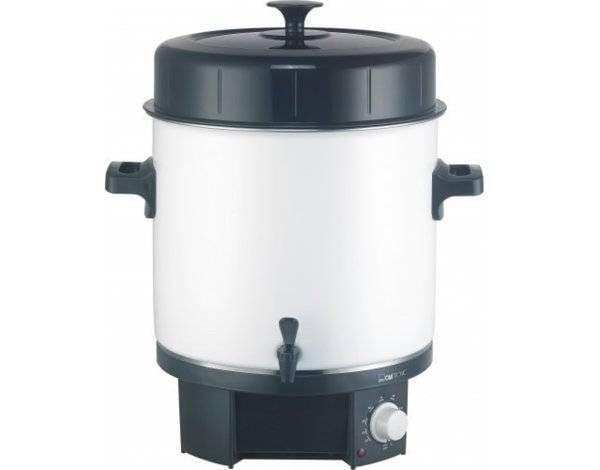 Clatronic EKA 3338, 25 L, 14 L, 30 °C, 100 °C, Svart, Hvit, Plast