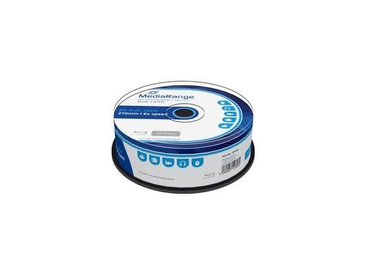 MediaRange BD-R DL 50 GB, Blu-ray - Rull 25 stk