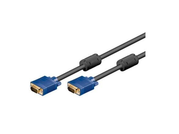 Goobay 93378, 10 m, VGA (D-Sub), VGA (D-Sub), Hankjønn, Hankjønn, Sort