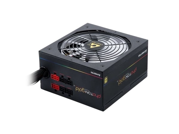 Chieftec Photon Gold Series GDP-750C-RGB - Strømforsyning (intern) - ATX12V 2.3/ EPS12V - 80 PLUS Gold - AC 200-240 V - 750 watt - aktiv PFC