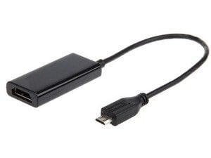 Cablexpert A-MHL-002 - Video/audio-adapter - HDMI, Micro-USB type B (kun strøm) hunn til Micro-USB type B hann - 16 cm