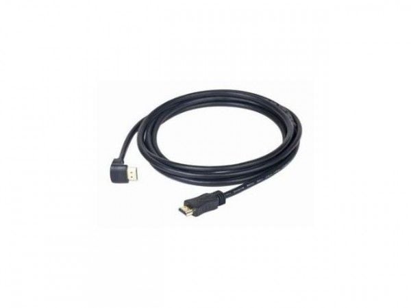 Gembird - HDMI-kabel - HDMI hann til HDMI hann - 3 m - svart - 90° kontakt