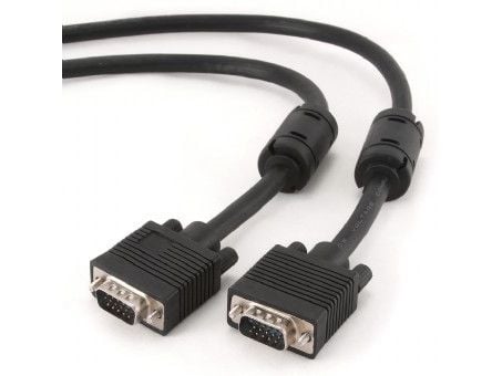 Cablexpert Premium CC-PPVGA-10-B - VGA-kabel - HD-15 (VGA) (hann) til HD-15 (VGA) (hann) - 3 m - formstøpt, tommelskruer - svart