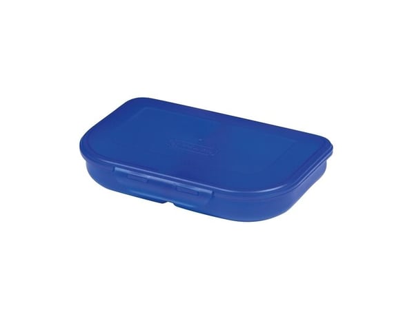 Herlitz Lounaslaatikko sininen 23x15.5x4cm 2kpl Push Closure (työnnettävä suljin)