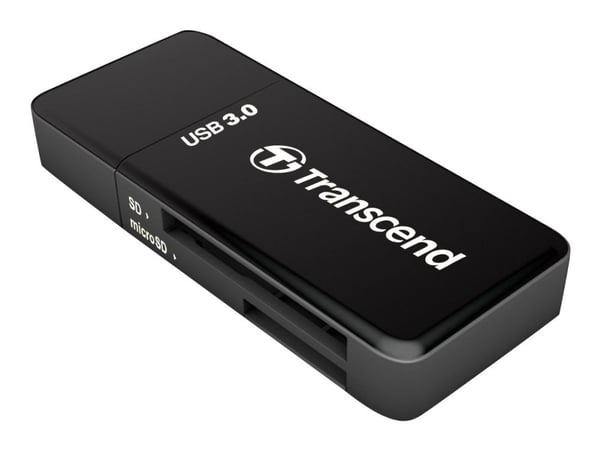 Transcend - Kortläsare (SD, microSD, SDHC, microSDHC, SDXC, microSDXC, SDHC UHS-I, SDXC UHS-I) - USB 3.0