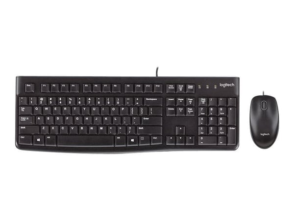 Logitech Desktop MK120 - Tastatur- og mussett - USB - US International